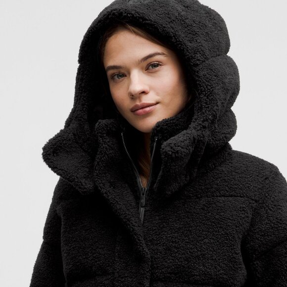 Lululemon Textured Fleece Wunder Puff 550-Down-Fill Cropped Jacket - Picture 5 of 16